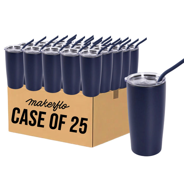 MakerFlo 20oz Classic MakerTwist™ Tumbler – Customizable Stainless Steel Drinkware