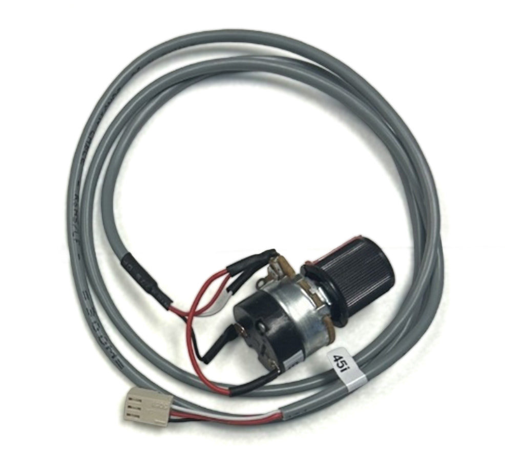 LogoJET lamp control assembly with coiled gray cable and black cylindrical components