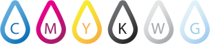 UV printer ink chart