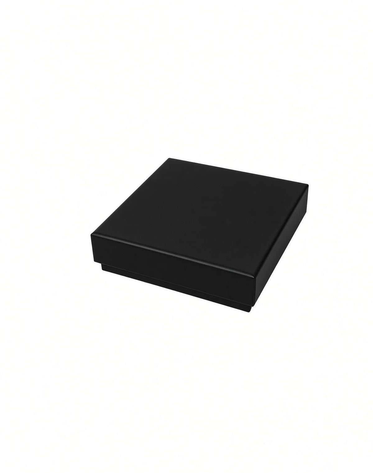 Medium - Black Premium Two-Piece Set Boxes (Print-Ready, Blank Packaging)