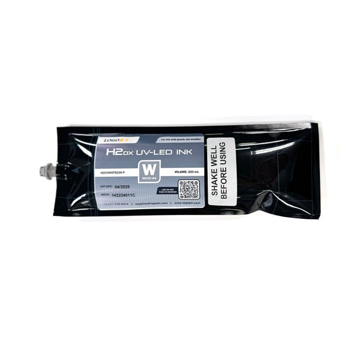 LogoJET UV - Curable Ink for UV2400, UVx60 and UVx90 Printers, 220ml Bag | LogoJET Inc.