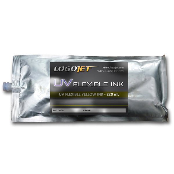 LogoJET UV - Curable Ink for UV2400, UVx60 and UVx90 Printers, 220ml Bag | LogoJET Inc.