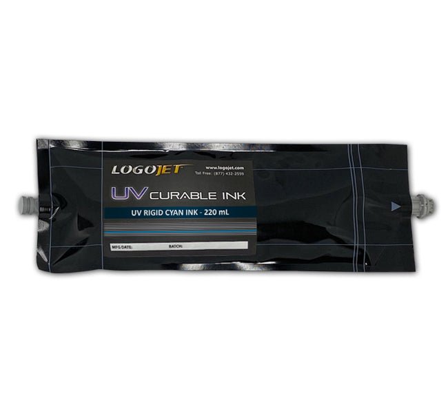 LogoJET UV - Curable Ink for UV2400, UVx60 and UVx90 Printers, 220ml Bag | LogoJET Inc.