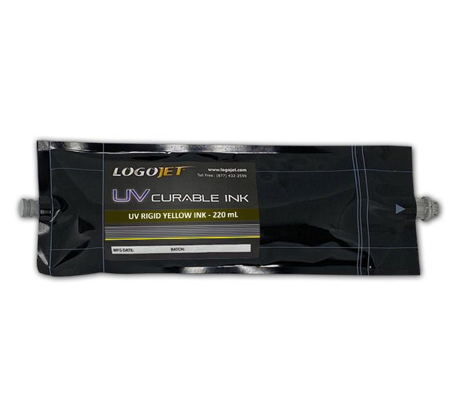 LogoJET UV - Curable Ink for UV2400, UVx60 and UVx90 Printers, 220ml Bag | LogoJET Inc.
