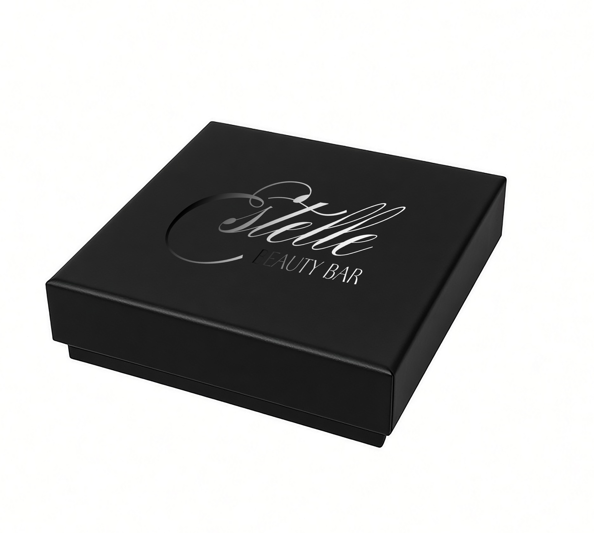 XS - Black Premium Two-Piece Set Boxes (Print-Ready, Blank Packaging)