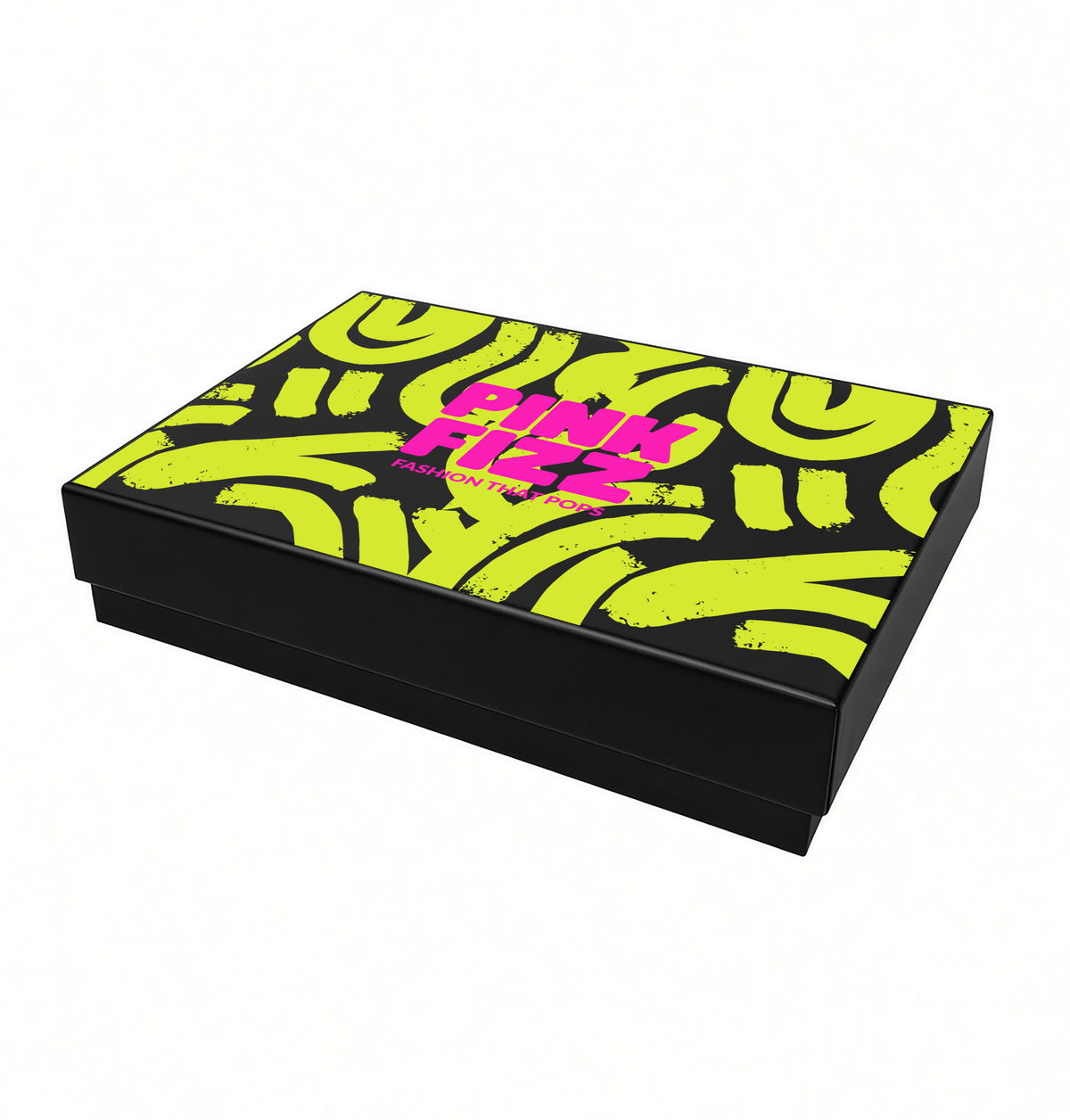 XL - Black Premium Two-Piece Set Boxes (Print-Ready, Blank Packaging)