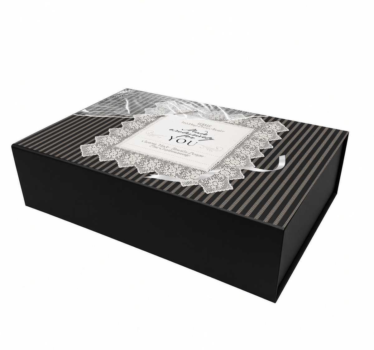 XL - Black Rigid Magnetic Closure Boxes (Hinged Lid, Print-Ready Blank Packaging)