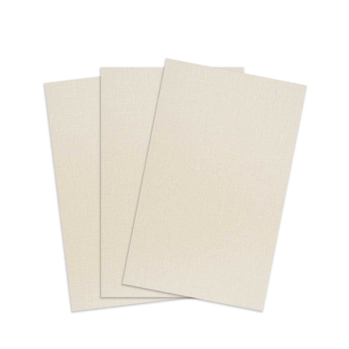 TruFlat Laser wood panel set, linen-beige sheets stacked