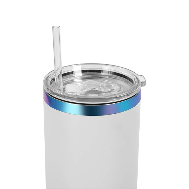 MakerFlo 40oz Rainbow-Plated MakerTwist™ Tumbler – Customizable Premium Drinkware