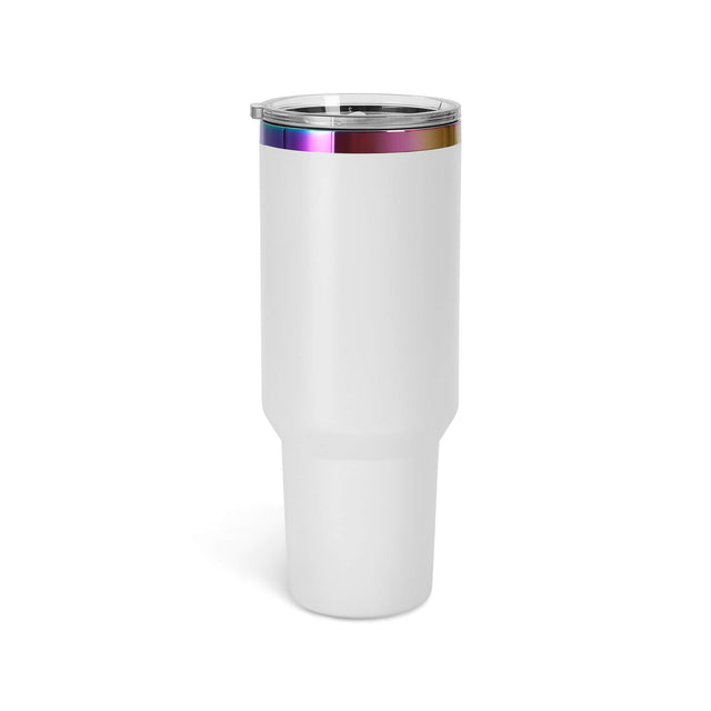 MakerFlo 40oz Rainbow-Plated MakerTwist™ Tumbler – Customizable Premium Drinkware