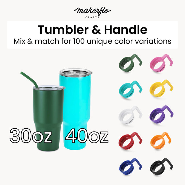 MakerFlo 30oz & 40oz MakerTwist™ Handle – Twist-On Tumbler Accessory