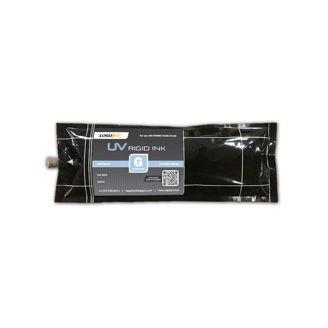 LogoJET UV Ink (220 mL) – UV2400, UVx60 & UVx90 (CMYK, White, Clear Gloss & Primer)