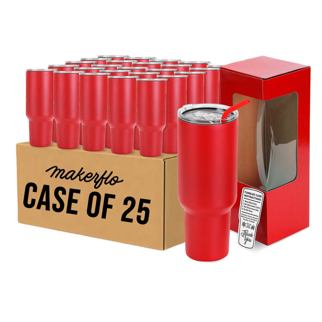 MakerFlo 40oz MakerTwist™ Tumbler – Customizable Stainless Steel Drinkware