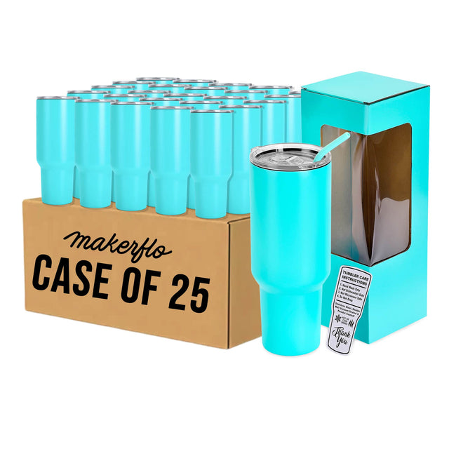 MakerFlo 40oz MakerTwist™ Tumbler – Customizable Stainless Steel Drinkware