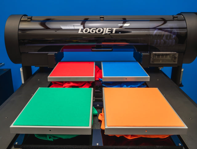 LogoJET T90 PRO Direct to Garment Medium/Standard Platen 10.5"x14" imprint area | LogoJET Inc.