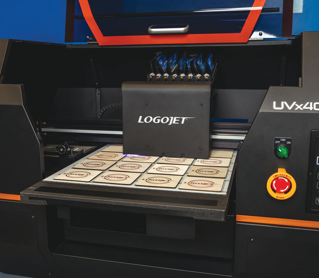 LogoJET UVx40R PLUS-SE Tabletop UV Direct to Substrate Printer | LogoJET Inc.