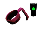 MakerTwist™ twist-on tumbler handle accessory, maroon handle