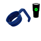 MakerTwist™ twist-on tumbler handle accessory, blue handle