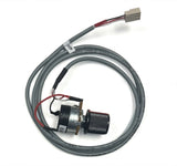 LogoJET lamp control assembly with connector plugs, red/black wires, and lamp module