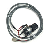 LogoJET lamp control assembly with coiled gray cable and black cylindrical components