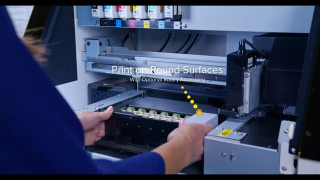 Roland VersaStudio BD-12 desktop UV flatbed printer. Sold and supported by - LogoJET Inc.