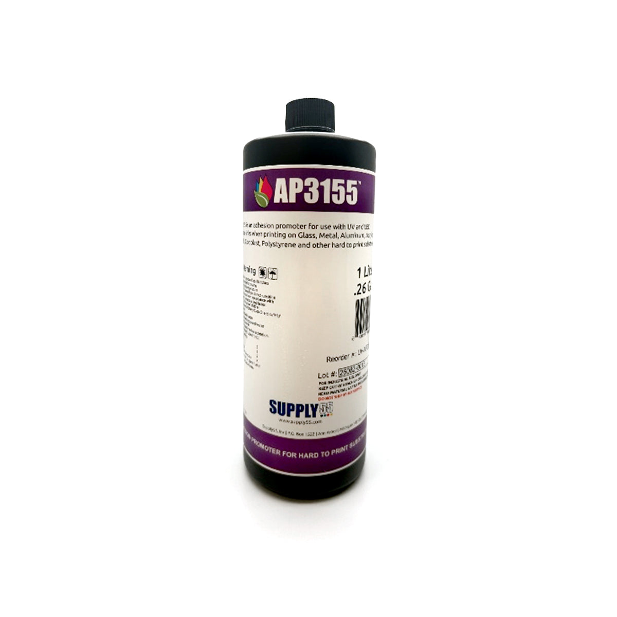 AP3155 adhesion promoter bottle, 1-liter plastic with black cap