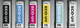 Genuine Roland Eco-UV5 Ink for Roland VersaStudio BD-8 and BD-12 Printers - CMYK, White, Gloss, Primer