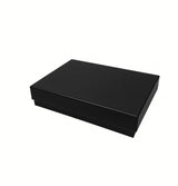 Large - Black Premium Two-Piece Set Boxes (Print-Ready, Blank Packaging)
