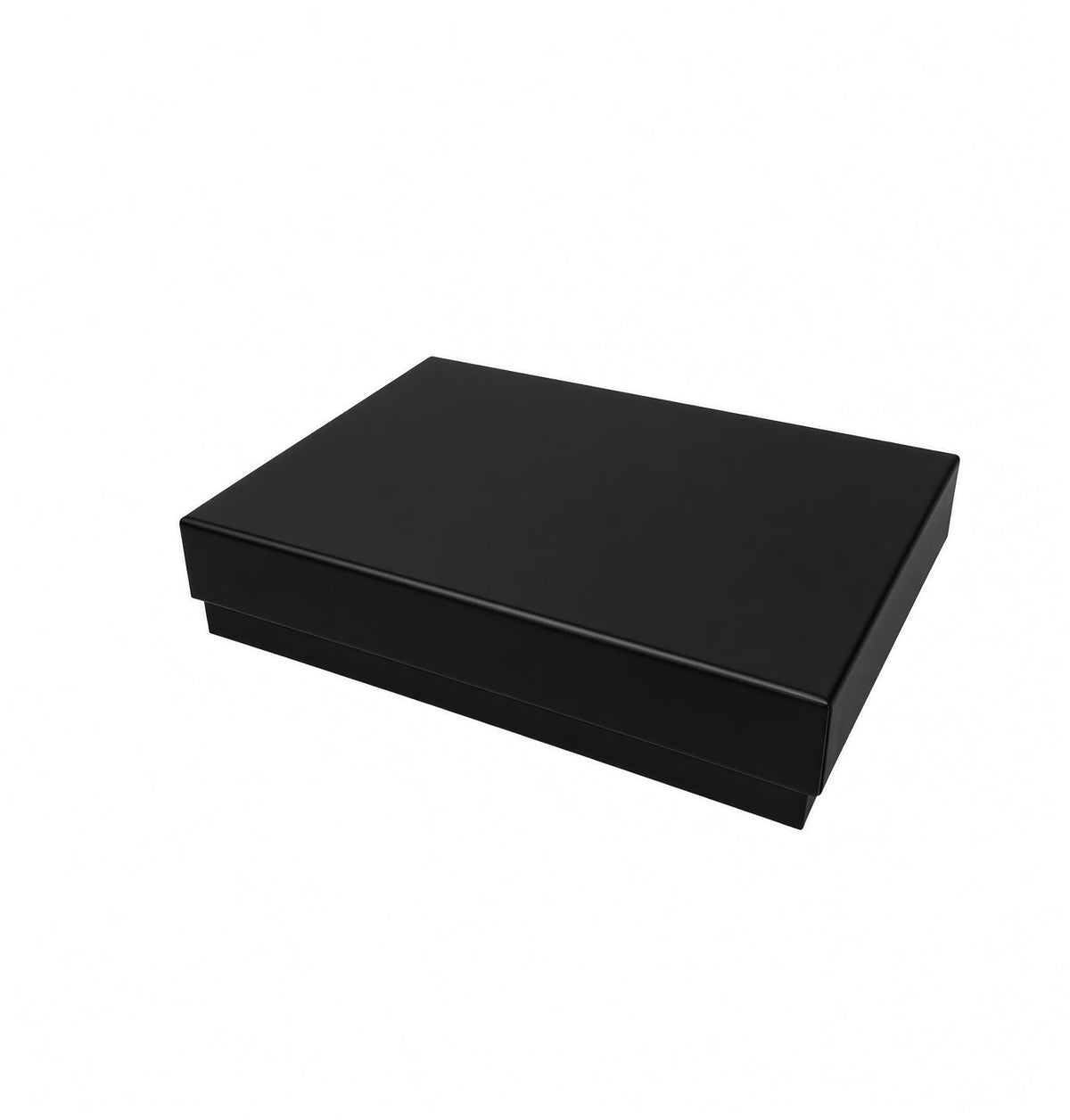 XL - Black Premium Two-Piece Set Boxes (Print-Ready, Blank Packaging)