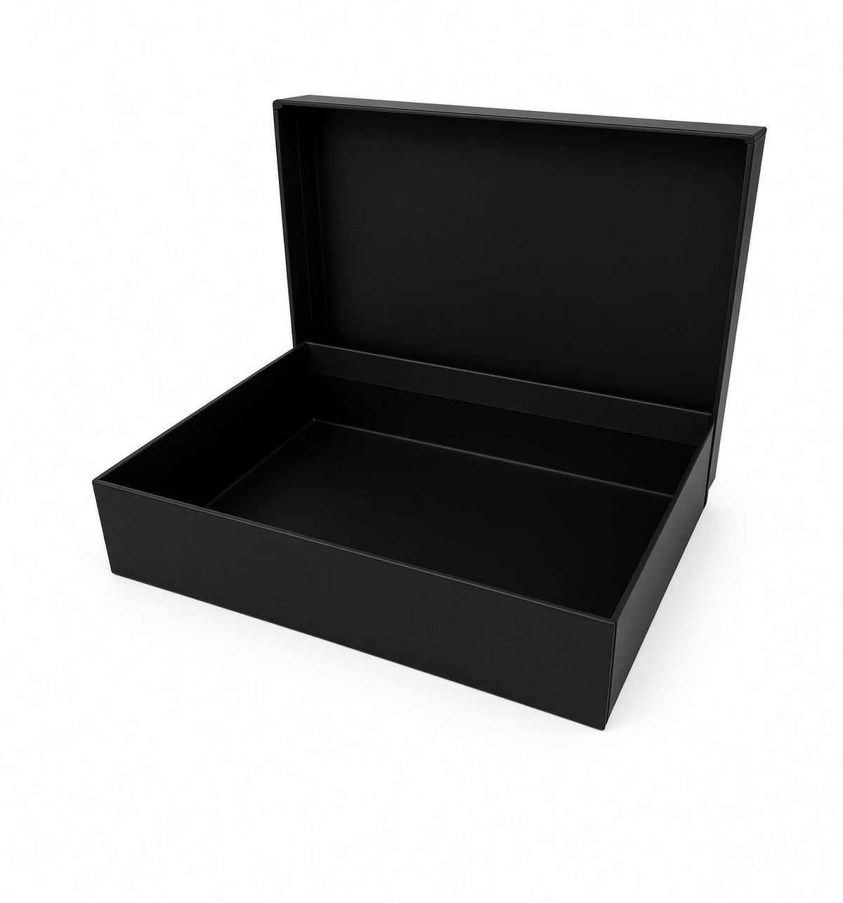 XXL - Black Premium Two-Piece Set Boxes (Print-Ready, Blank Packaging)