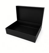 XL - Black Premium Two-Piece Set Boxes (Print-Ready, Blank Packaging)