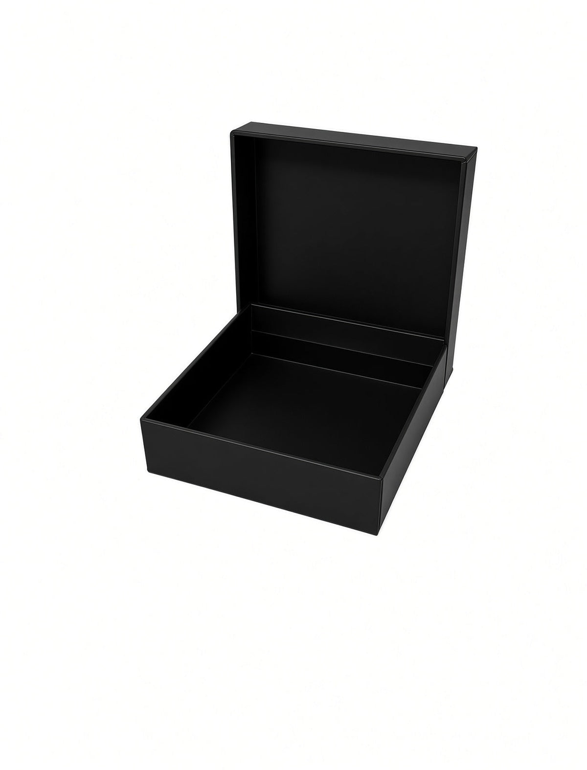 Medium - Black Premium Two-Piece Set Boxes (Print-Ready, Blank Packaging)