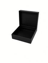 Medium - Black Premium Two-Piece Set Boxes (Print-Ready, Blank Packaging)