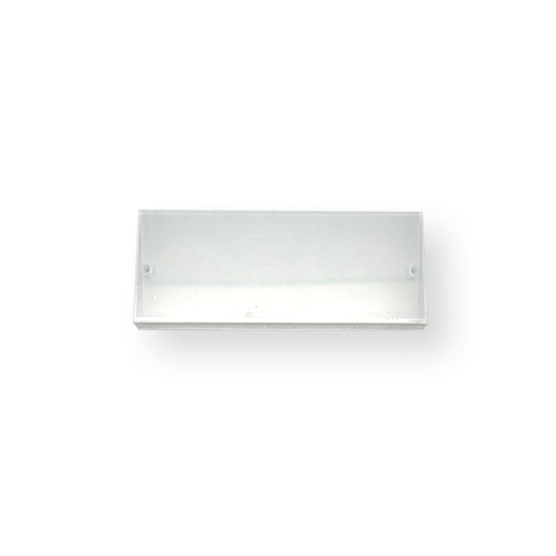 LogoJET acrylic capping station cover, clear rectangular plate with mounting holes
