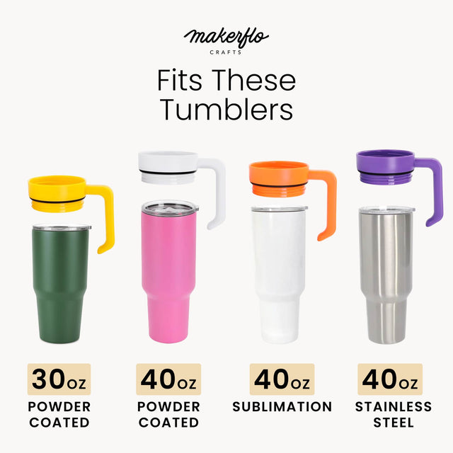 MakerFlo 30oz & 40oz MakerTwist™ Handle – Twist-On Tumbler Accessory