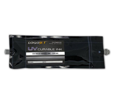 LogoJET UV - Curable Ink for UV2400, UVx60 and UVx90 Printers, 220ml Bag | LogoJET Inc.