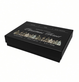 XL - Black Premium Two-Piece Set Boxes (Print-Ready, Blank Packaging)
