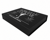 Large - Black Rigid Magnetic Closure Boxes (Hinged Lid, Print-Ready Blank Packaging)