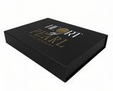 Small - Black Rigid Magnetic Closure Boxes (Hinged Lid, Print-Ready Blank Packaging)