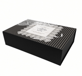 XL - Black Rigid Magnetic Closure Boxes (Hinged Lid, Print-Ready Blank Packaging)