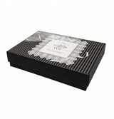 XXL - Black Premium Two-Piece Set Boxes (Print-Ready, Blank Packaging)