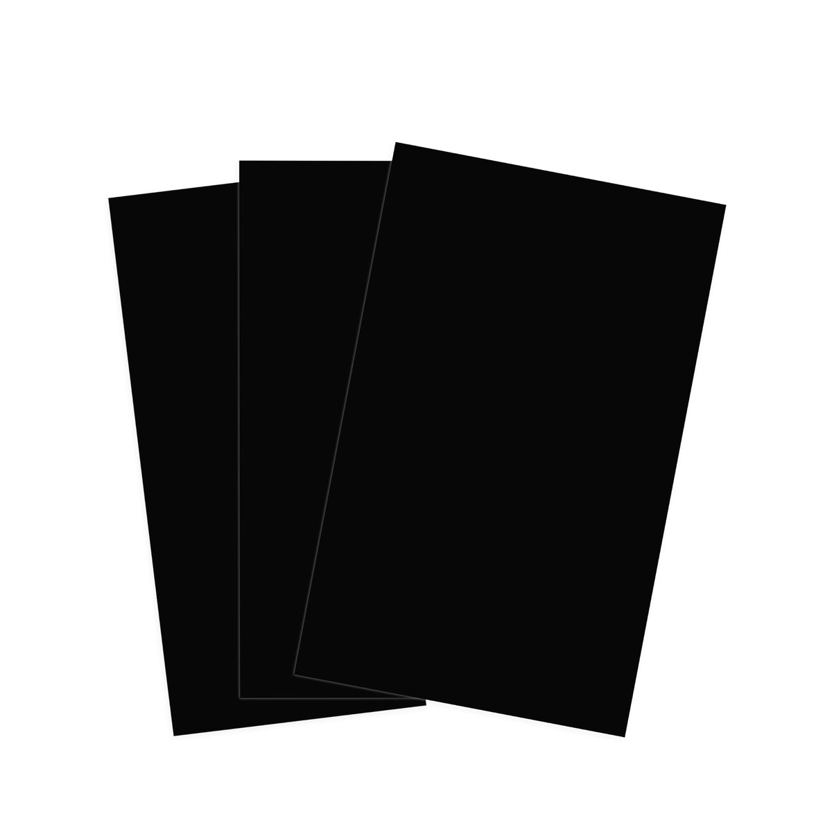 Black TruFlat laser wood plywood sheets stacked with smooth surface
