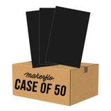 TruFlat Laser wood panel set, black sheets stacked for laser or engraving use