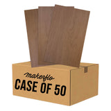 Dark brown TruFlat laser wood plywood sheets with case packaging