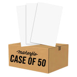TruFlat Laser wood panel set, white matte finish sheets stacked