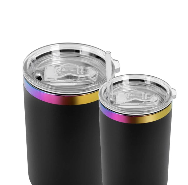MakerFlo 40oz Rainbow-Plated MakerTwist™ Tumbler – Customizable Premium Drinkware
