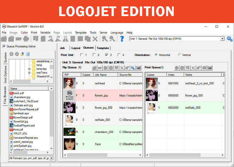 Wasatch SoftRIP Premium Driver 1 for LogoJET Strata Series Flatbed Printers - 12 Month Online Subscription | LogoJET Inc.