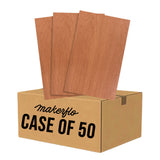 TruFlat Laser wood panel set, walnut-brown sheets stacked in a multipack