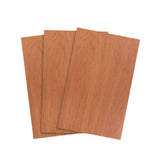 TruFlat Laser wood panel set, warm walnut-brown sheets stacked