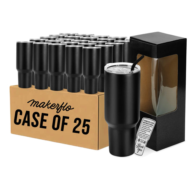 MakerFlo 40oz MakerTwist™ Tumbler – Customizable Stainless Steel Drinkware